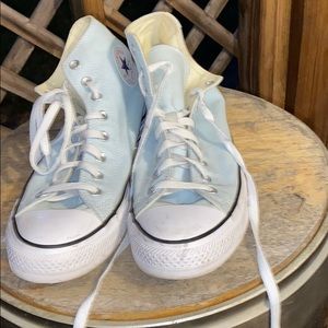 Sky Blue High Top Converse
